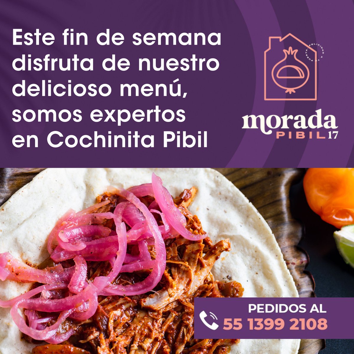 moradapibil's tweet photo. #CochinitaPibil por kilo. Entrega a domicilio (fines de semana). Chamorros, Frijoles colados, Tamales, Sopa de Lima, Panuchos. Ideal para disfrutar en familia. Laguna Luna #32, Cumbria, 54740 Cuautitlán Izcalli. 
Realiza tu Pedido al 55-1399-2108 
#MoradaPibil17
@izcaheroes https://t.co/3VHlxa7c7T