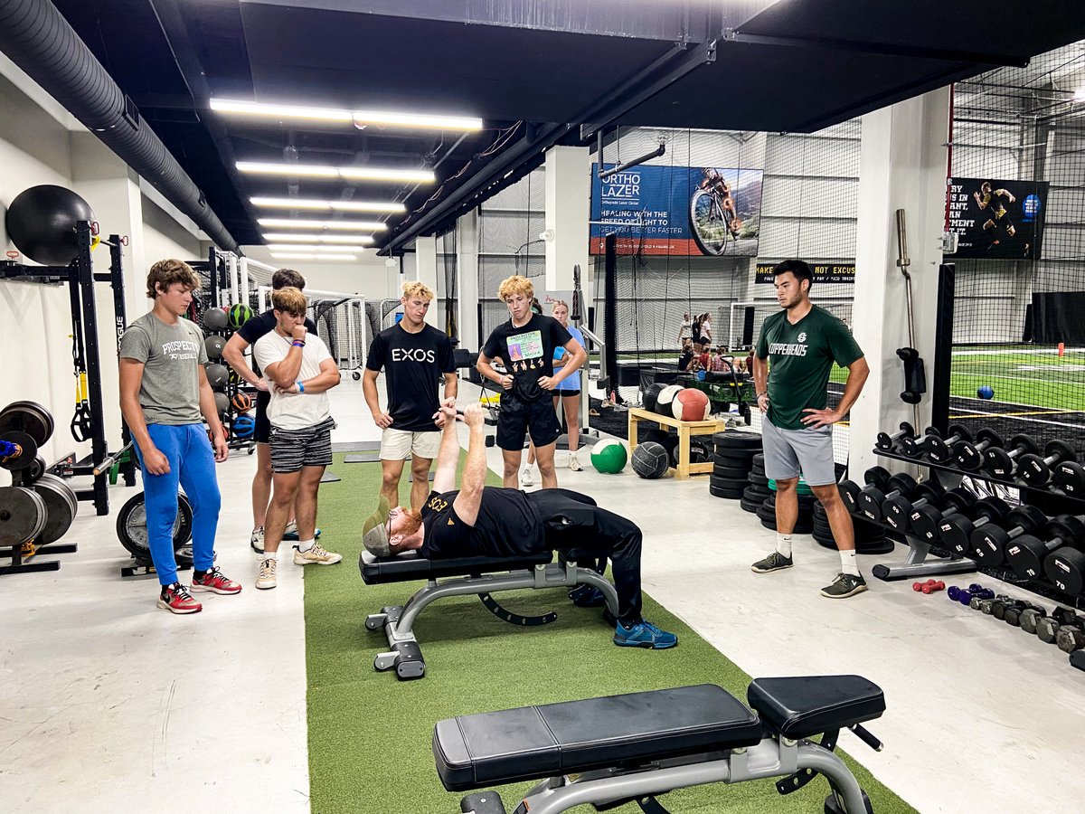 . @EXOSWI provides a variety of personalized training for all age groups! 

▪️Youth Athletic Camps 
▪️Fit in the Field HIIT Workout 
▪️Small Group Training 
▪️Physical Therapy and Massage 

Visit exosbpc.com for more information!