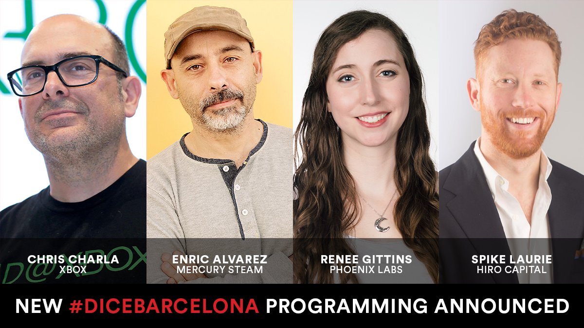 Excited to have leaders from @HiroCapital, @mercurysteam, @PhoenixLabs, and @ID_Xbox joining the #DICEBarcelona Programming! Join these industry leaders from all across the world on Sept. 4-6th as they discuss the leading ideas and trends around #gamedev diceeurope.org/dice_speakers/…