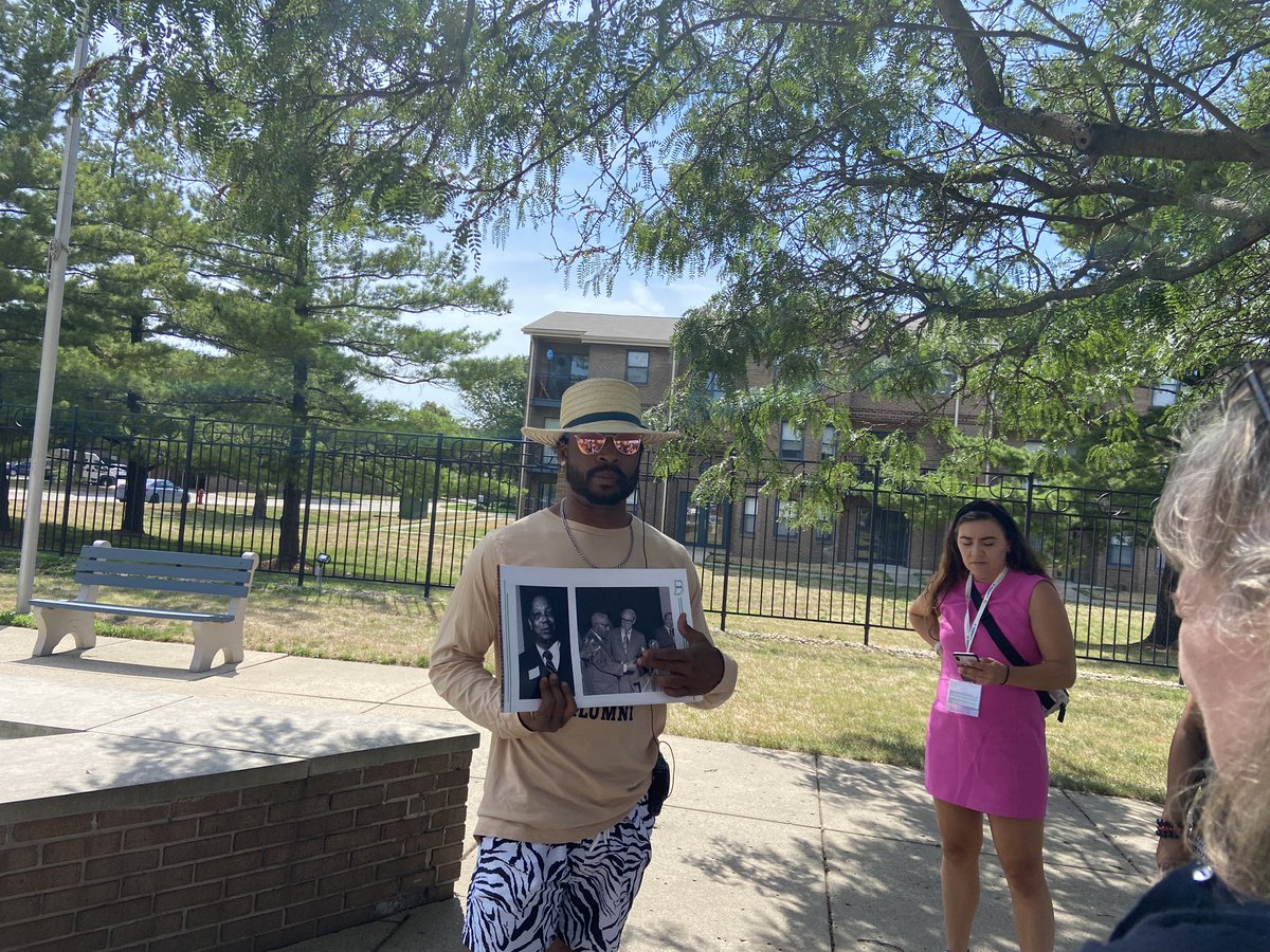 Hearing lots of great Indiana Ave history with <a href="/Through2Eyes/">Through2Eyes Indiana</a> Sam Jones Expressway named after the fist president of Indianapolis Urban League #WLISummit