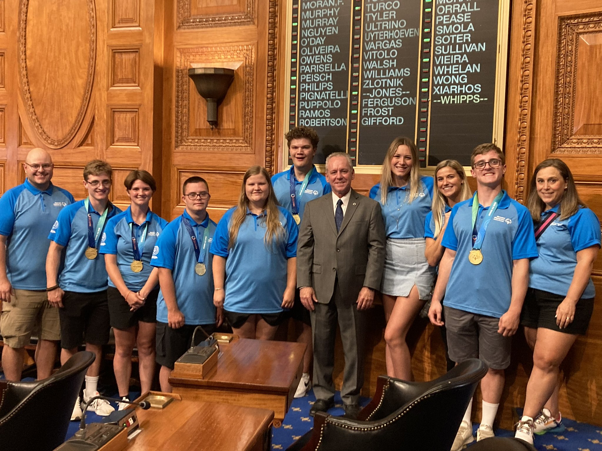 FHS Unified team visited the House Chambers