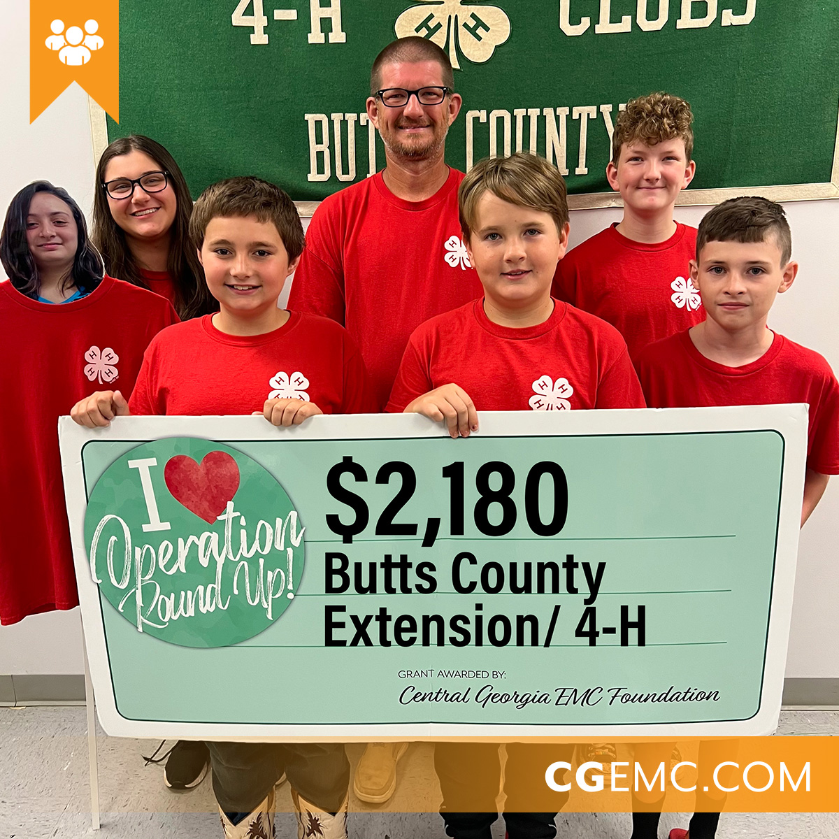 CentralGAEMC's tweet photo. We love supporting the youth in our communities. Congratulations to UGA Extension Butts County on your grant! #CoopsCare #OperationRoundUp https://t.co/OW6p2pkteV