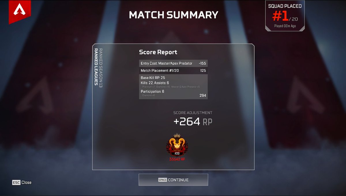ChaoticMuch's tweet photo. Pred or diamond doesn't matter 22 kills 5k tho @PlayApex https://t.co/vI8RkkYqYQ