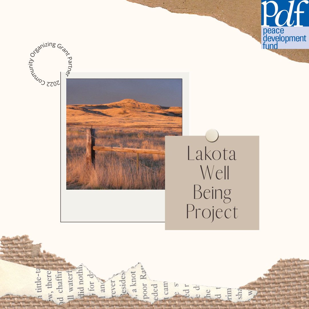 Today, it is our honor to spotlight the Lakota Well-Being Project. Founded in 2020, the Project’s mission is to increase the average life expectancy of Oyate (the People) in the Indigenous communities they serve. #PeaceDevelopmentFund #2022GrantPartners