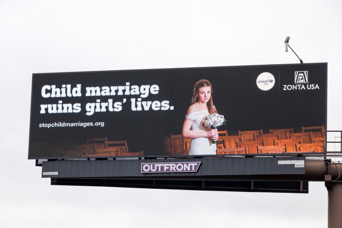 Allison K Summers (@allisonsummers) on Twitter photo <a href="/ZontaIntl/">Zonta International</a> has partnered with <a href="/UNICEFUSA/">UNICEF USA</a> to #endchildmarriage. Happy to say that #Massachusetts just became the seventh state to end child marriage prior to 18! Did it help that a billboard was placed where Governor Charlie Baker would see it? Maybe! #socialgood #voteforchange <a href="/ZontaIntl/">Zonta International</a> has partnered with <a href="/UNICEFUSA/">UNICEF USA</a> to #endchildmarriage. Happy to say that #Massachusetts just became the seventh state to end child marriage prior to 18! Did it help that a billboard was placed where Governor Charlie Baker would see it? Maybe! #socialgood #voteforchange