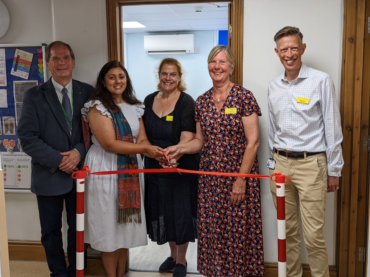 MTWnhs's tweet photo. This week we were joined by @Nus_Ghani to mark 25 years of midwifery-led care, and celebrated the official opening of a new parent/staff kitchen and rest room at Crowborough Birthing Centre, generously funded by the Friends! (@foch_org_uk) 💙

Read more: https://t.co/llbiYGUPOT https://t.co/3Ls048tFTW