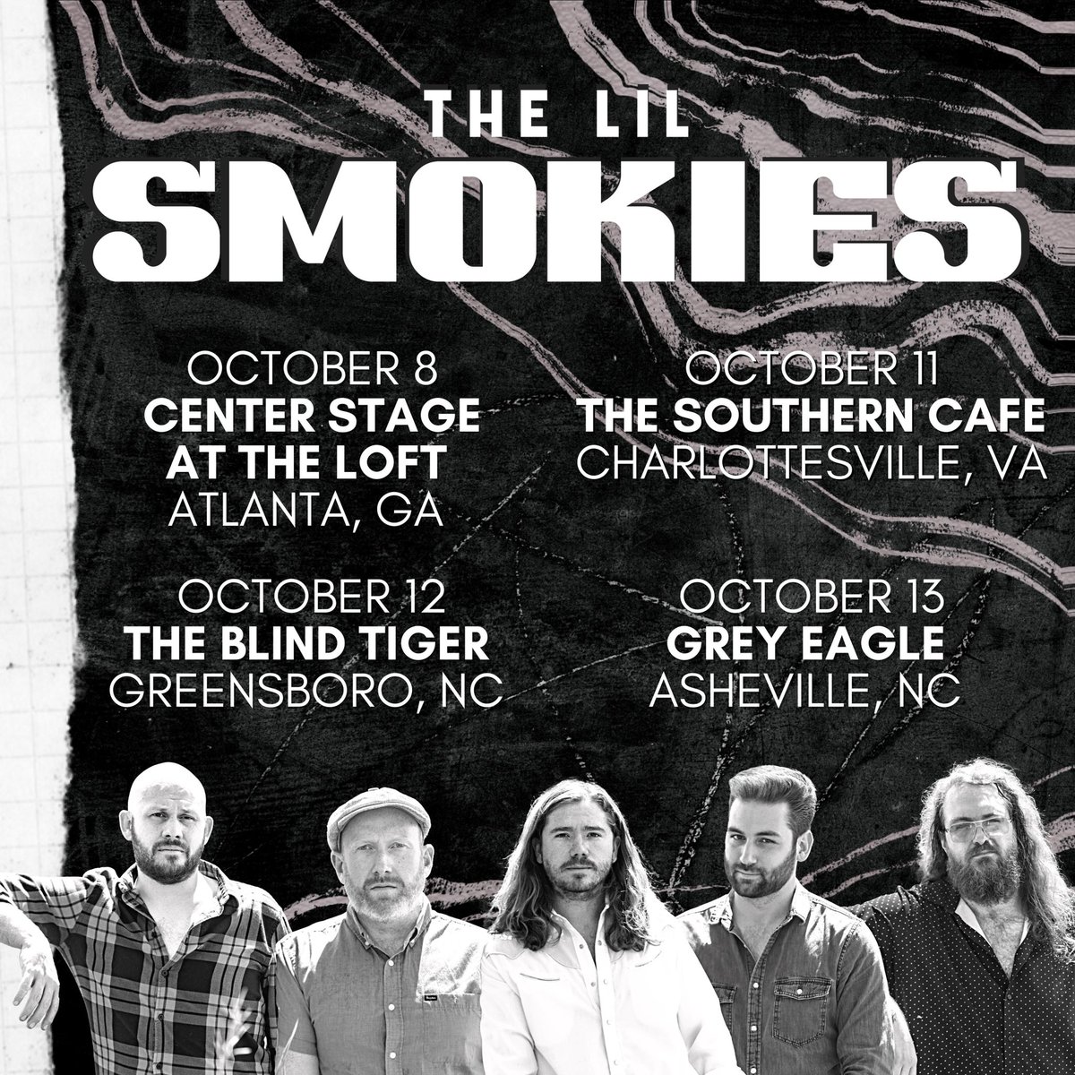 We're coming back to the Southeast this October, making stops in Atlanta, Charlottesville, Greensboro and Asheville! Tickets on sale NOW at thelilsmokies.com