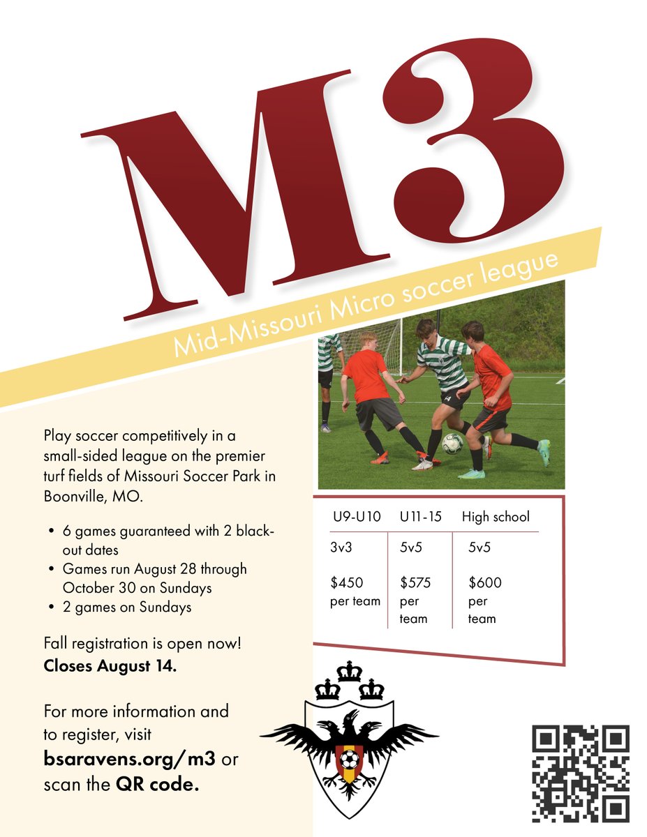 Register now at bsaravens.org/m3