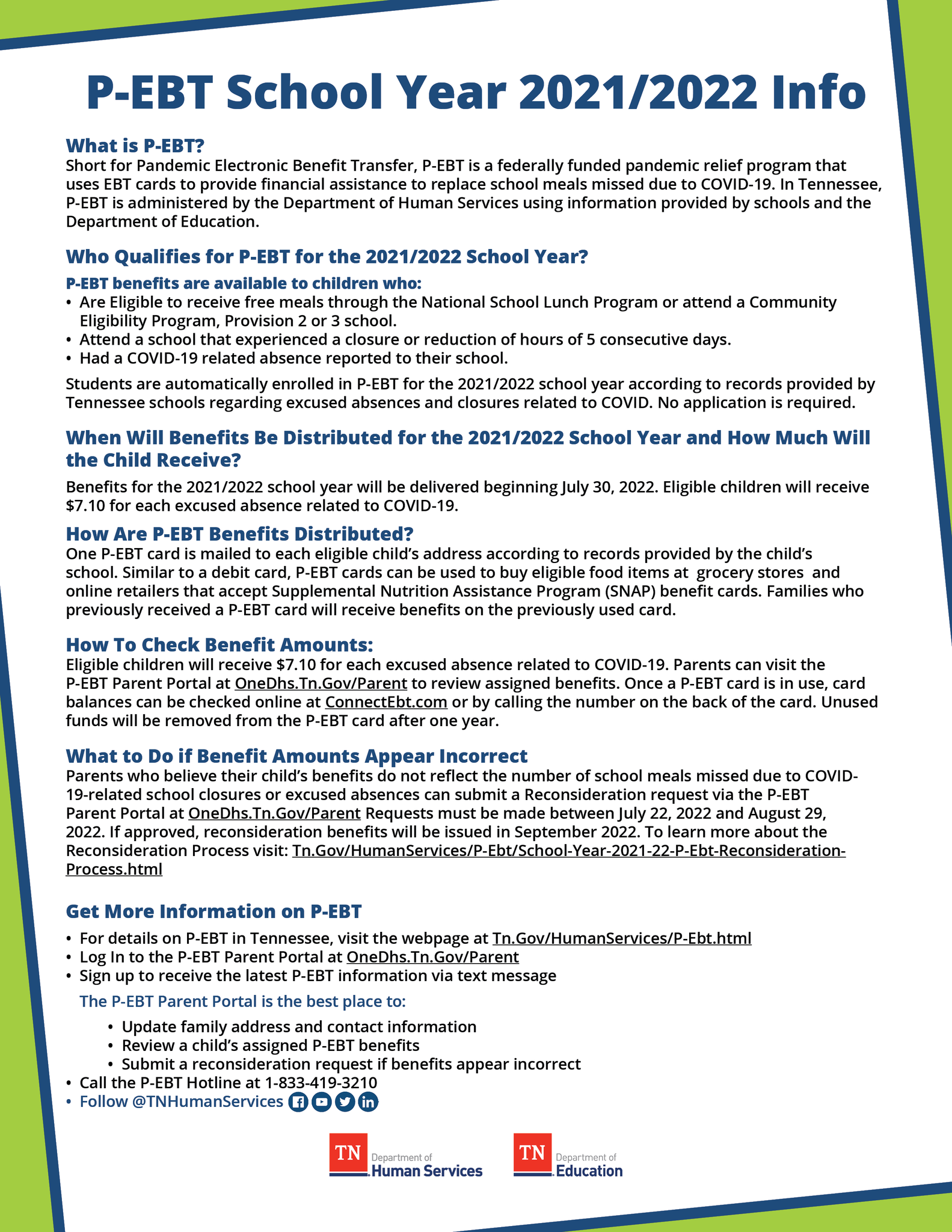 Tennessee Department of Human Services on Twitter "PEBT for the 2021/