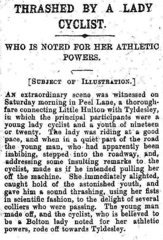 CyclingInASkirt's tweet photo. Women #Cyclists in Skirts fighting (literally) the good fight since 1899. https://t.co/9WMpTPRsoi