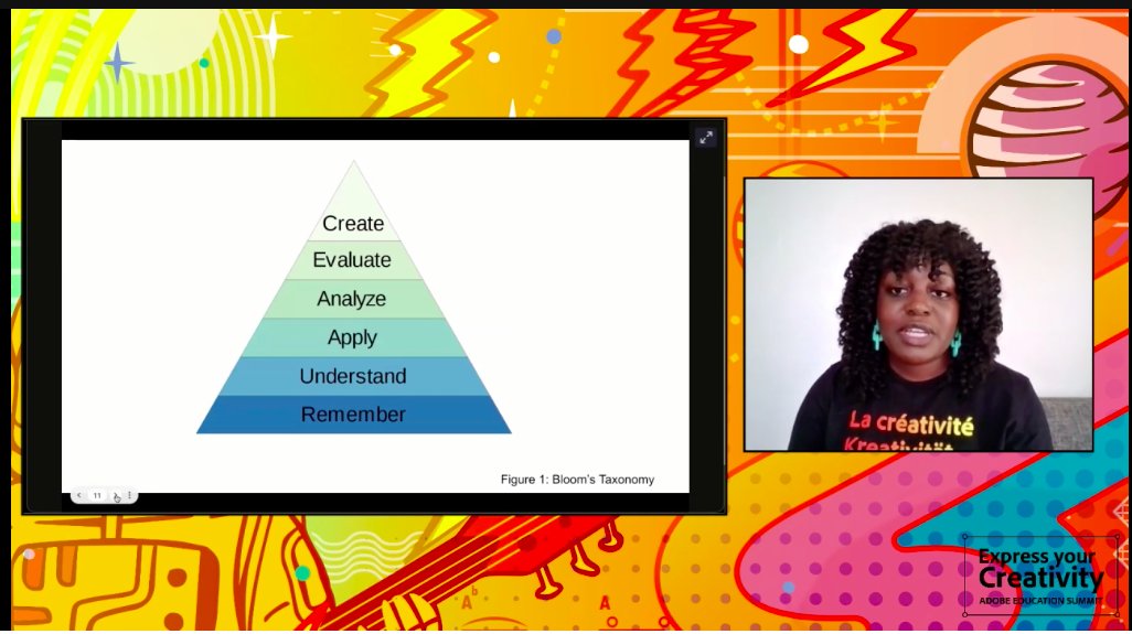 MrsTGonzalez's tweet image. &quot;Creativity is a SUPERPOWER&quot;---I am in LOVE with this phrase 😍😍😍 #AdobeEduCreative 
@timneedles #BloomsTaxonomy