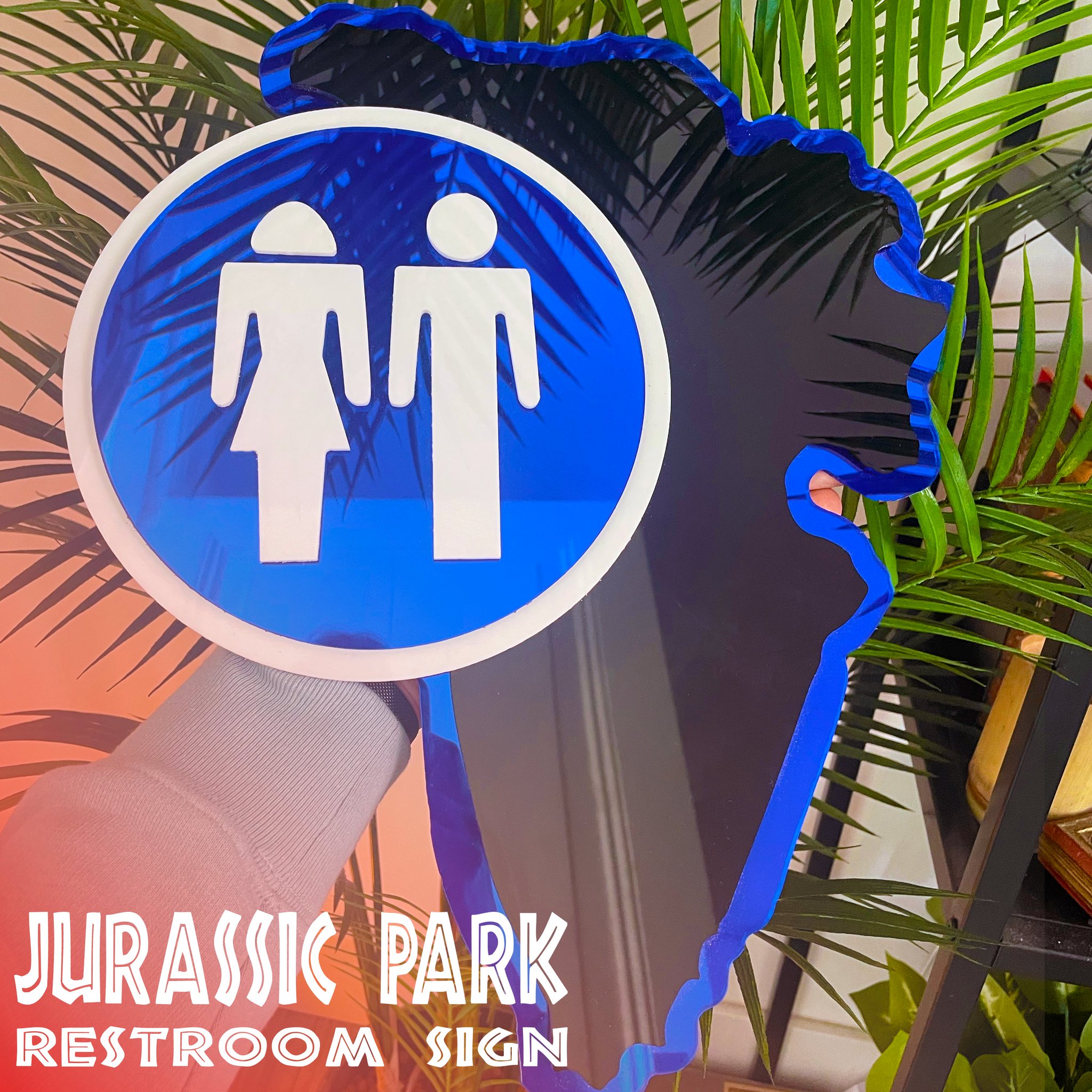 JurassicBuilds on Twitter: "Jurassic Park Restroom Sign 🦖🚽🚻 Custom made ...