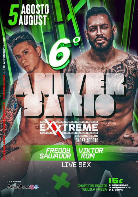Nos vemos este 5 de agosto en @Exxxtremecruis1 no te lo pierdas será un show muy caliente ? junto al
