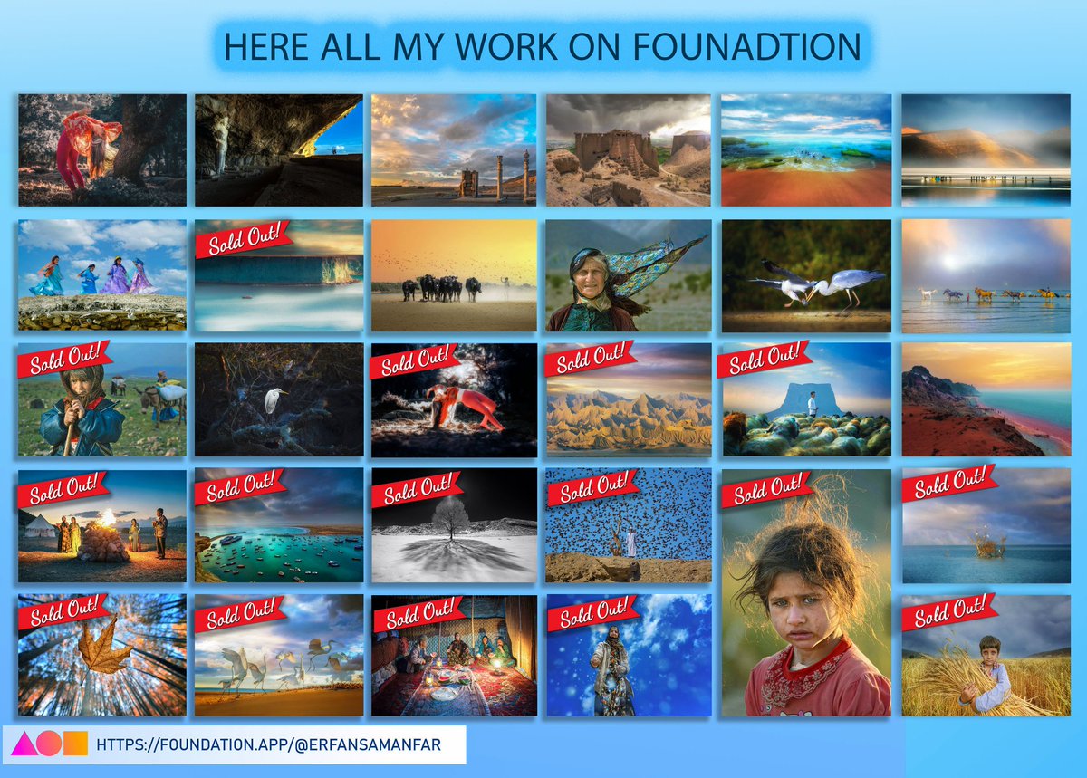 Here all my work on <a href="/foundation/">Foundation 🌐</a> .
Thank you for visiting and supporting my gallery.
foundation.app/@Erfansamanfar

#NFTphotographers #nftphotography #nftphoto #NFTartist #NFTFriends