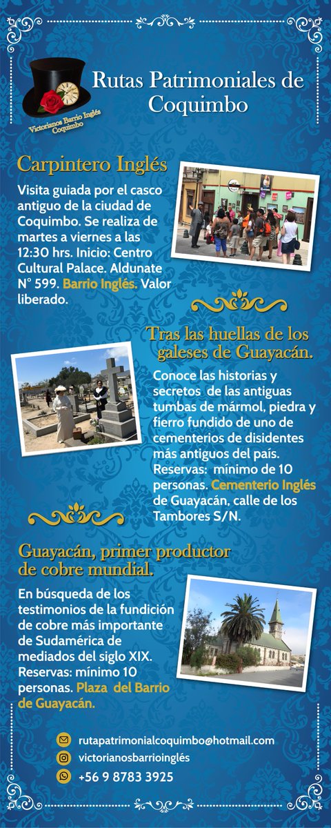 #CoquimboEsSuGente #Turismo #Cultura #Guía
Disfruta de las diversas rutas guiadas que existen en nuestra comuna.
Si deseas conocer más información sobre esta experiencia cultural y turística, revisa el siguiente afiche 📲