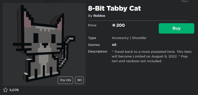 Roblox Trading News on X: This Tradeable category displays for all items;  that includes offsale, limited and onsale.  / X