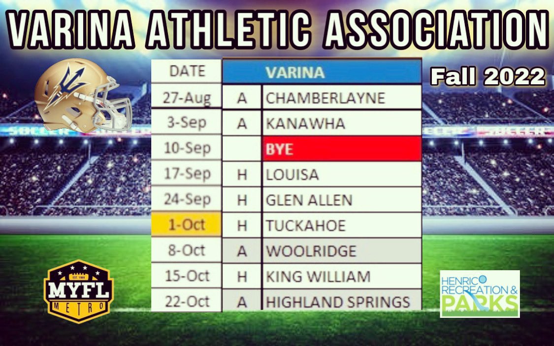 VAABlueDevils's tweet photo. 💙🏈💛 #Varina #VAA #Fall2022 https://t.co/gtOvu6o36O