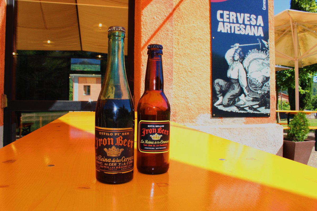 Sabies que la cervesa Iron Beer - Munich Helles manté l'etiqueta d'una cervesa que es feia als anys cinquanta a Sant Joan de les Abadesses? ⛰️