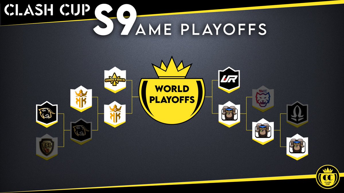 Clash Cup (@clashcupcr) on Twitter photo AME PLAYOFFS 🔥
Finals:
▪️<a href="/Undefined_CR/">Undefined</a> 🆚<a href="/KingOfKings_GG/">King Of Kings 👑</a>
▪️<a href="/UrbanEsportsRap/">Urban Esports 🎙</a> 🆚<a href="/SUC_GG/">SUC Esports</a>
Which teams do you think will advance to the World Finals? AME PLAYOFFS 🔥
Finals:
▪️<a href="/Undefined_CR/">Undefined</a> 🆚<a href="/KingOfKings_GG/">King Of Kings 👑</a>
▪️<a href="/UrbanEsportsRap/">Urban Esports 🎙</a> 🆚<a href="/SUC_GG/">SUC Esports</a>
Which teams do you think will advance to the World Finals?