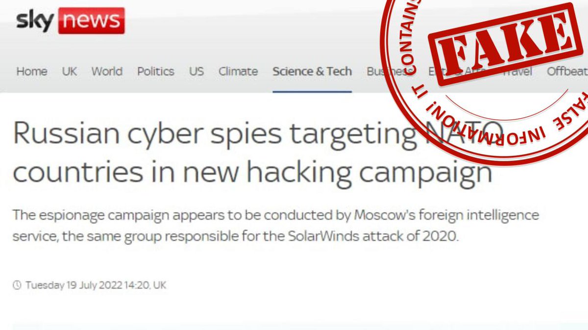 #Антифейк

❗️ Британские СМИ вновь страшат мнимой киберугрозой со стороны России.

Пропагандистские активисты при этом обходят молчанием неудобные для их публикаций оценки и рекомендации Национального центра кибербезопасности своей же страны.

Подробнее 👉 is.gd/0o3jRw