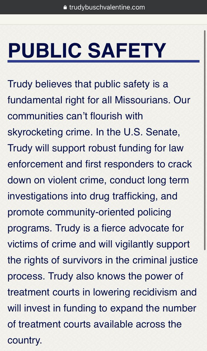 Ultra_Violet27's tweet photo. This is so weak. Valentine has no clear policy platforms, and based on her public interviews is a right-wing champ masquerading as a centrist Dem. Her pro-cop stance on public safety ⬇️ is completely at odds with the transformative approach Mayor Jones claims to support. https://t.co/TU1HkpOqWW