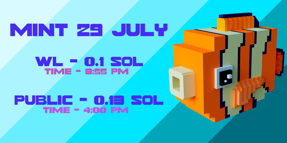 🎉Mint will take place tomorrow on the LMNFT Launchpad🎉 

MINT INFO: 

🎁SUPPLY: 1500 NFTs

🟢WL MINT PRICE - 0,1 SOL

🟡PUBLIC MINT PRICE - 0,13 SOL

💚MINT time for Whitelist  - 3:55 PM 

💛MINT time for Public - 4:00 PM