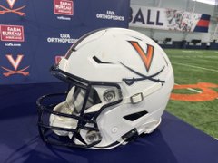 Going retro! The Virginia Cavaliers 2022 white helmets have been redesigned.