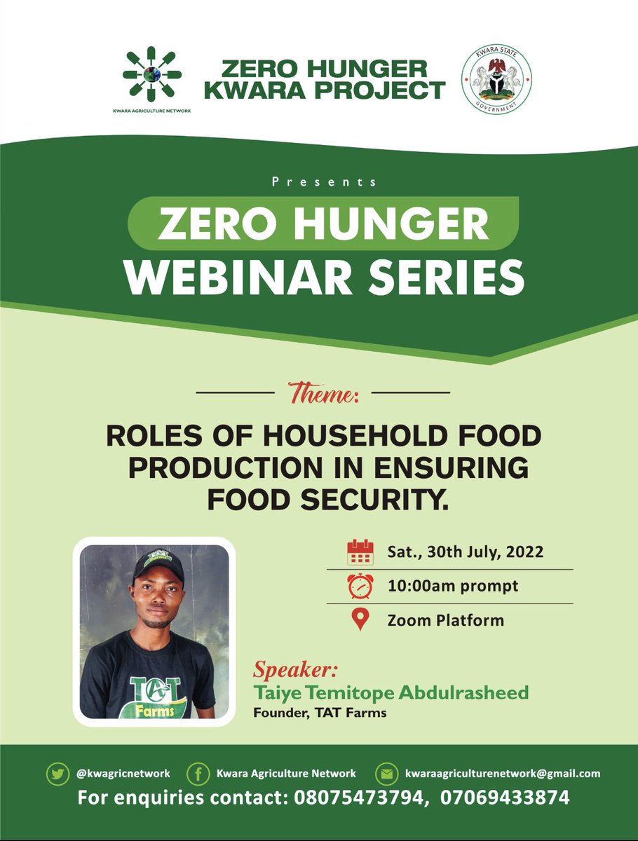 Kwagricnetwork's tweet photo. Our webinar series is coming up this weekend #Webinarseries https://t.co/isCV4OHlnL