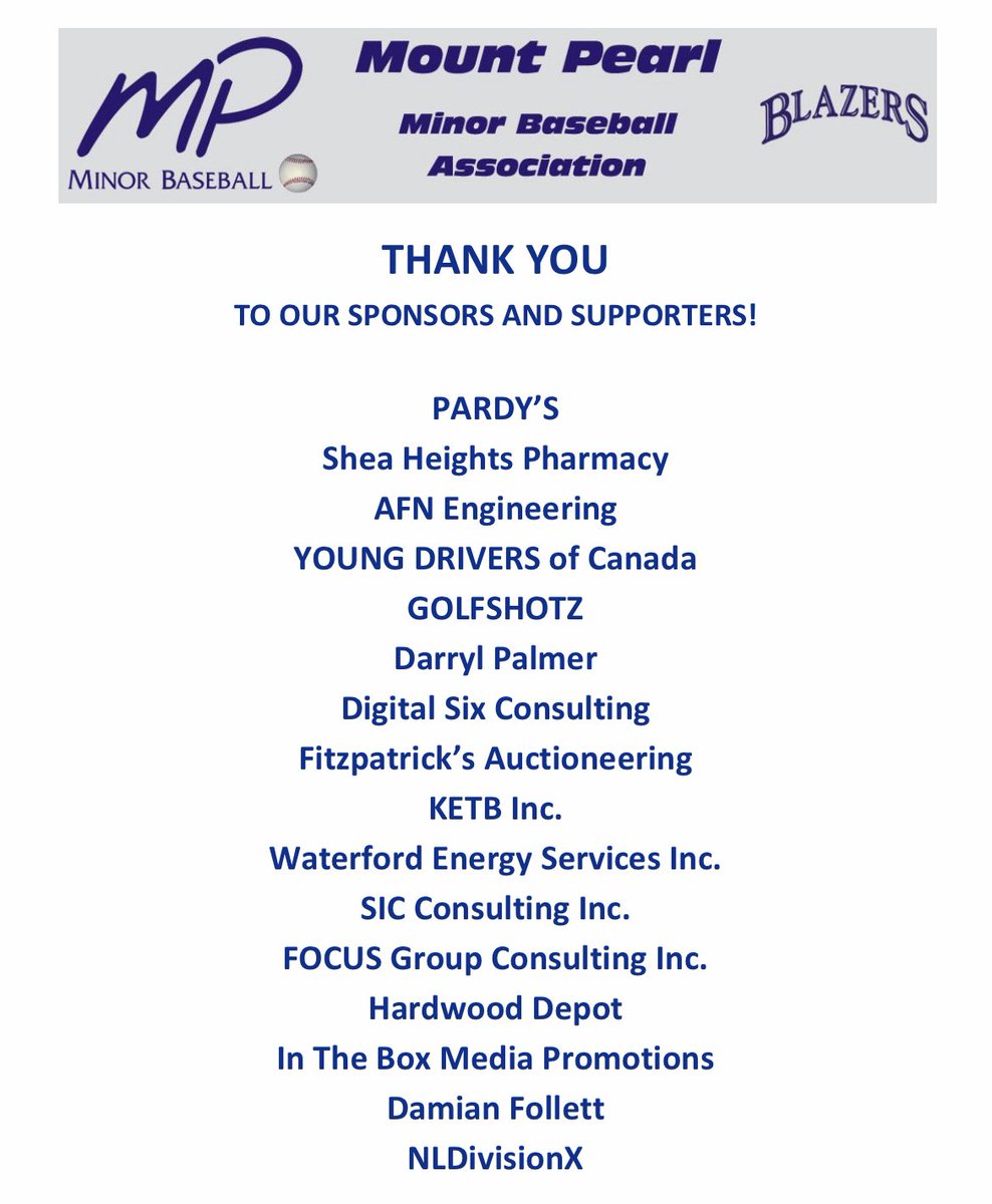 11U AAA Mount Pearl Blazers tweet media