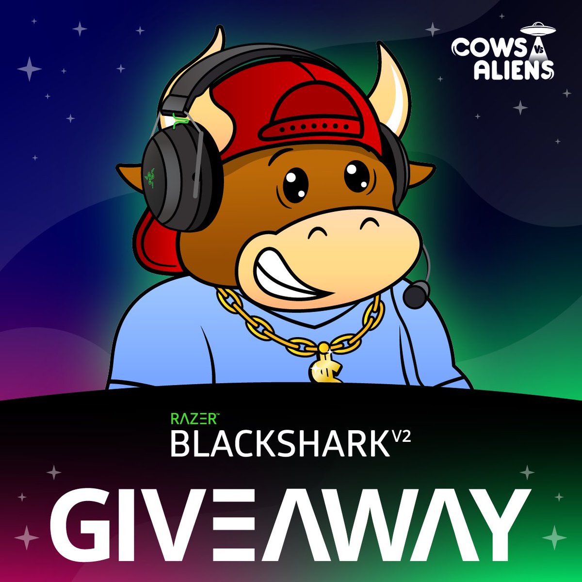 Cows Vs Aliens NFT (@cowsvaliens) on Twitter photo You know what time it is…
🏆10x Razer BlackShark Headsets🏆
To enter:
- Like, RT, and Tag 3 Frens
- Follow <a href="/CowsVAliens/">Cows Vs Aliens NFT</a>
- Sign up for the allowlist: cowsvsaliens.io/allowlist
🍀Good Luck!🍀 You know what time it is…
🏆10x Razer BlackShark Headsets🏆
To enter:
- Like, RT, and Tag 3 Frens
- Follow <a href="/CowsVAliens/">Cows Vs Aliens NFT</a>
- Sign up for the allowlist: cowsvsaliens.io/allowlist
🍀Good Luck!🍀