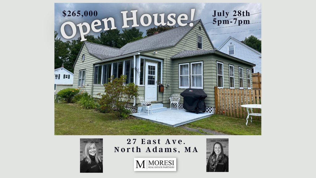 📢Open House Thursday, July 28th!📢
5 pm - 7 pm
27 East Avenue, North Adams, MA.

🏠Move-in-ready three-bedroom home with a great fenced-in yard, garage, hardwood floors, and much more! Take a look!

flexmls.com/.../27-East-Av…
#openhouse #berkshires #northadams #berkshirerealtors