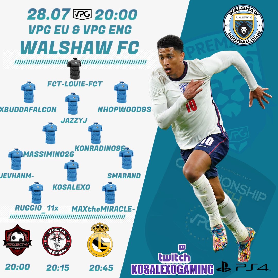 Let’s go Walshaw 💪🏻🙌🏻