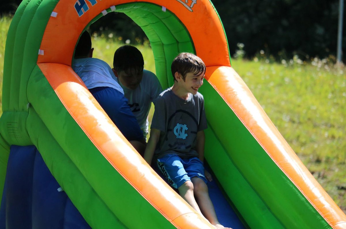 Looks like someone is excited to slide into water day. 

For a closer look at all the fun going on at camp go to the link in our bio. 

#dasummercampz