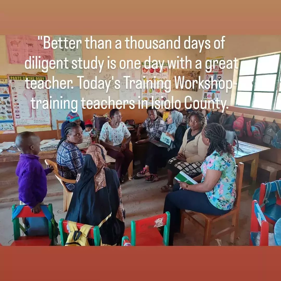 khadija_fuad's tweet photo. Training Workshop in Isiolo County - Today I conducted a training workshop with ECD teachers in Isiolo County #KenyaReimaginED #earlychildhoodeducation #earlyyears #earlyyearsmatter #sdg4 https://t.co/pgqlxZzTCC