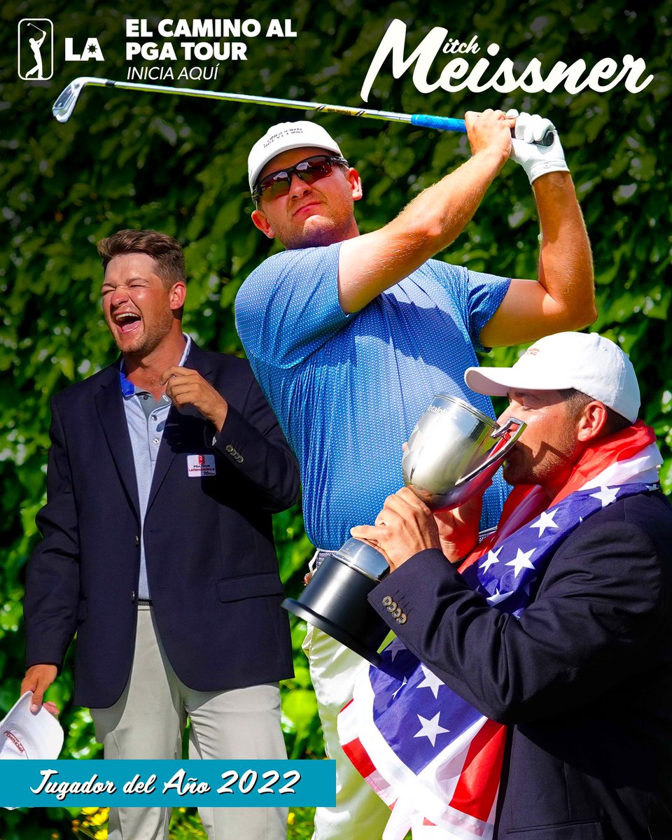 PGATAmericasESP's tweet photo. Recién coronado Jugador del Año de nuestro Tour y esperando su debut como miembro del @KornFerryTour en 2023, Mitchell Meissner cumple 26 años este jueves. ¡Feliz cumple Mitch!

Our latest Player of the Year turns 26 today. Have a good one @MMeissner11! #HappyBirthday 🎂🥳 https://t.co/JOd5kyd7Sg