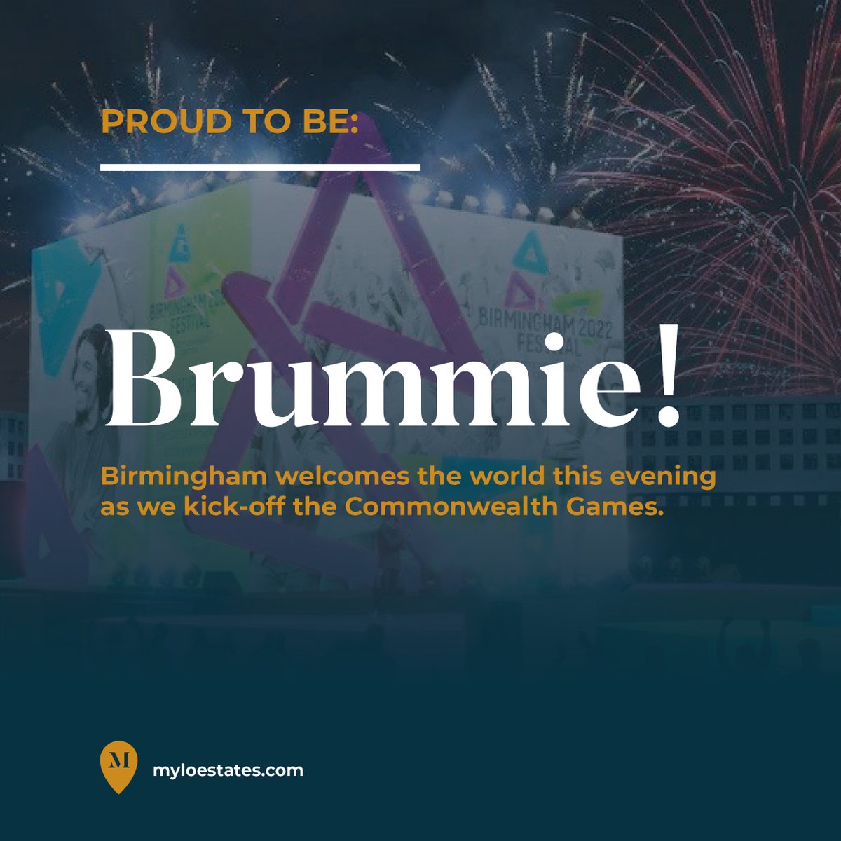 MyloEstates's tweet photo. It's here! 

Our teams, clients and partners across the globe have been gripped with sports fever and are excited to see coverage of the #Birmingham2022 #CommonWealthGames2022. 

A great moment to showcase the best our 'home' city has to offer. 

'C'mon bab!' https://t.co/7X0YZDXVbM