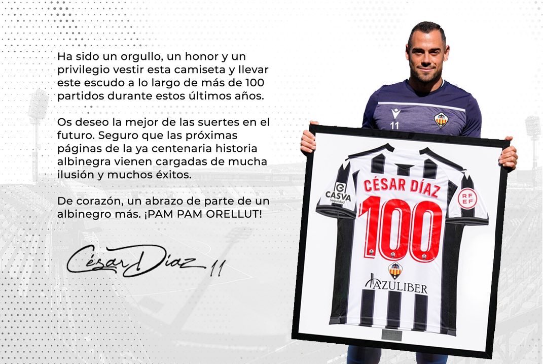 Gracias por todos estos años @cdcastellon

¡Albinegro para siempre! ⚪⚫

#PPO