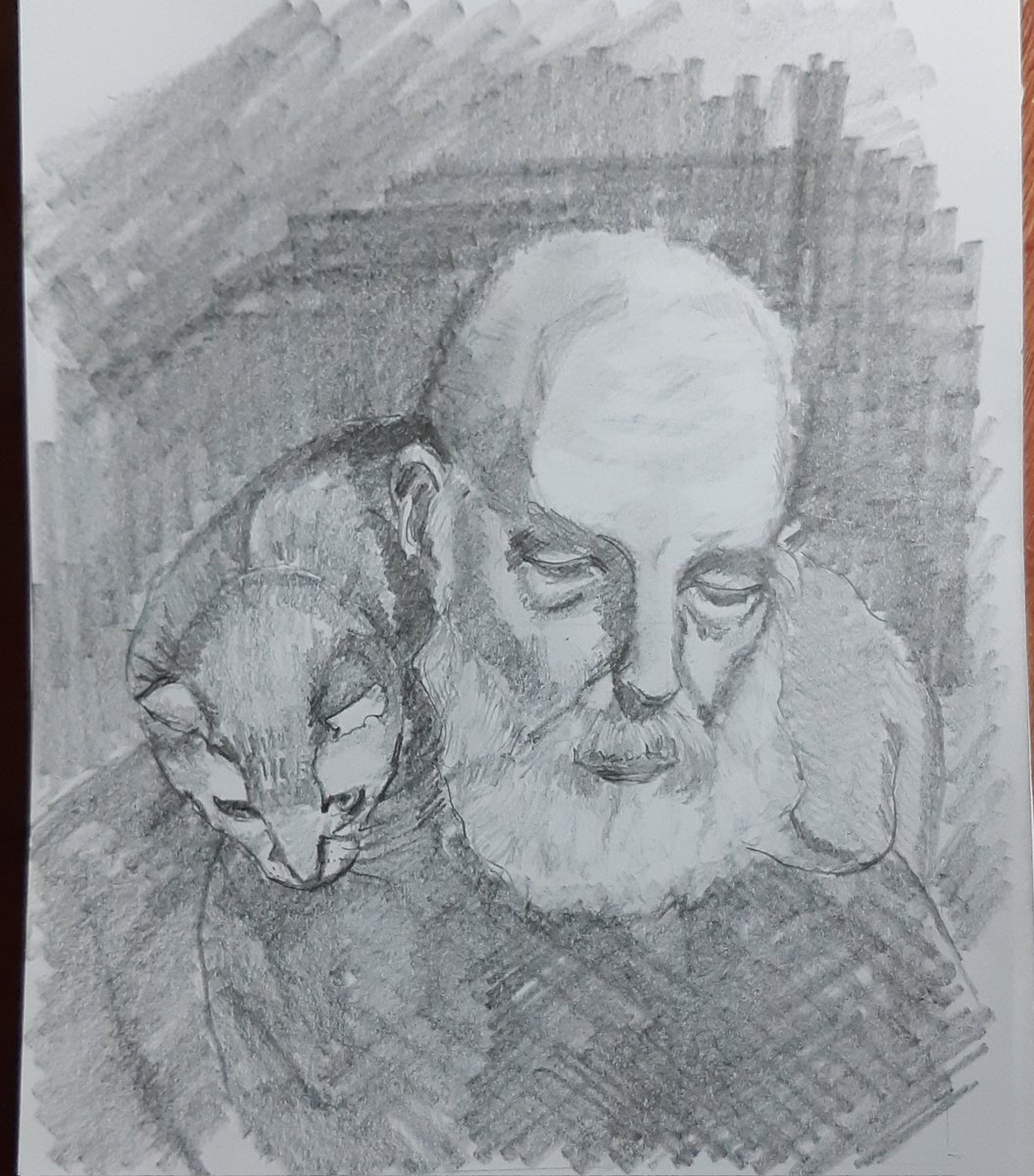 tushtush888's tweet image. #sketchbookpractice #graphitedrawing #mandrawing #catdrawing #sketchbookdrawing