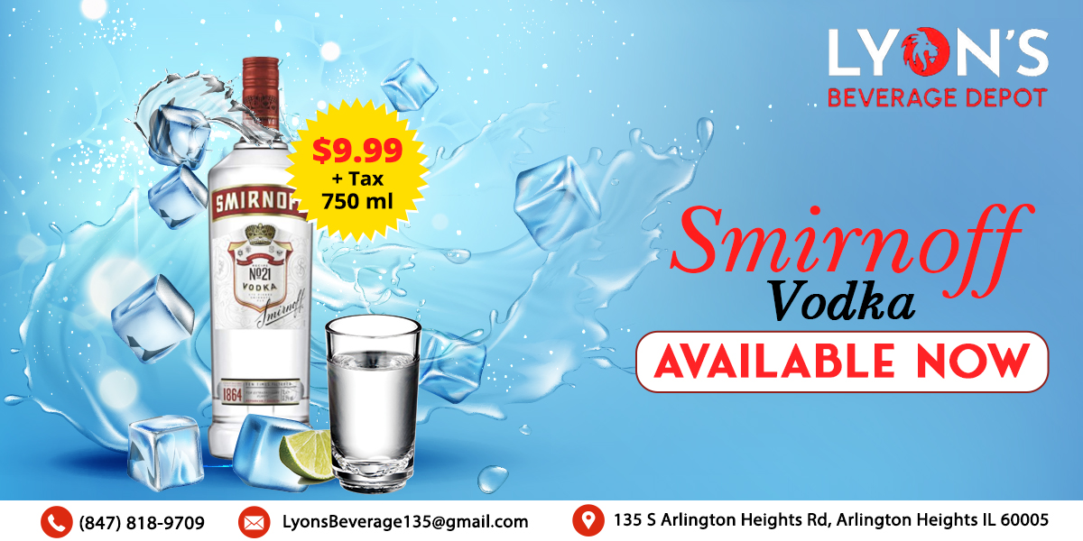 LyonsDepot's tweet photo. The most popular vodka brand worldwide is Smirnoff. Our vodka, which has won awards, has a strong flavor and a dry finish for the utmost smoothness and clarity. Get handpicked bottles on #LYONSBeverageDepot.

Shop now👉: https://t.co/rDziK242Cy

#smirnoffvodka #smirnoff #vodka https://t.co/HFYst5RRTl
