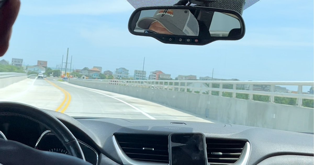 BethWhann's tweet photo. We got to be some of the first across the new #rodanthebridge today! Will miss the S curves but not the flooding 
#obx #hatterasisland https://t.co/yx7C1ktZKW