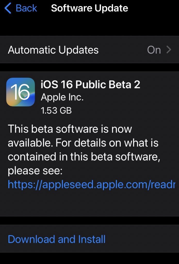 AliveToBeDead's tweet image. iOS 16, Public beta 2 is available now.
#iOS16Beta4 #iOS16PublicBeta2