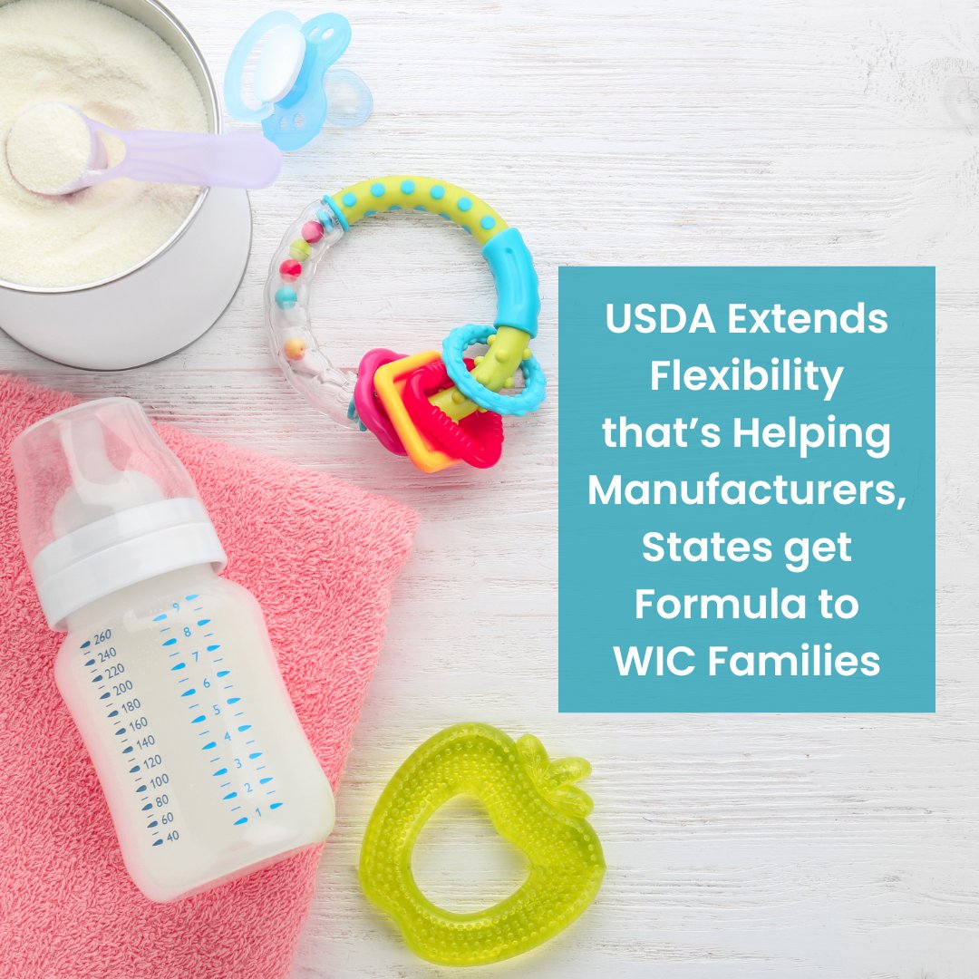Under a key WIC flexibility which is now extended through September, USDA is covering the added cost of non-contract formula to make it financially feasible for states to allow WIC participants to purchase alternate sizes, forms or brands of infant formula https://go.usa.gov/xSUtT 