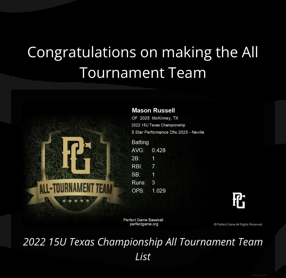 Had fun in my last summer ball tournament this year
<a href="/Neville_Zach/">Zach Neville</a> @FiveStarPB <a href="/fivestardfw/">Five Star Properties DFW</a> <a href="/Jwilsonbaseball/">Jason Wilson</a> <a href="/allen_baseball/">Eagles Baseball</a>