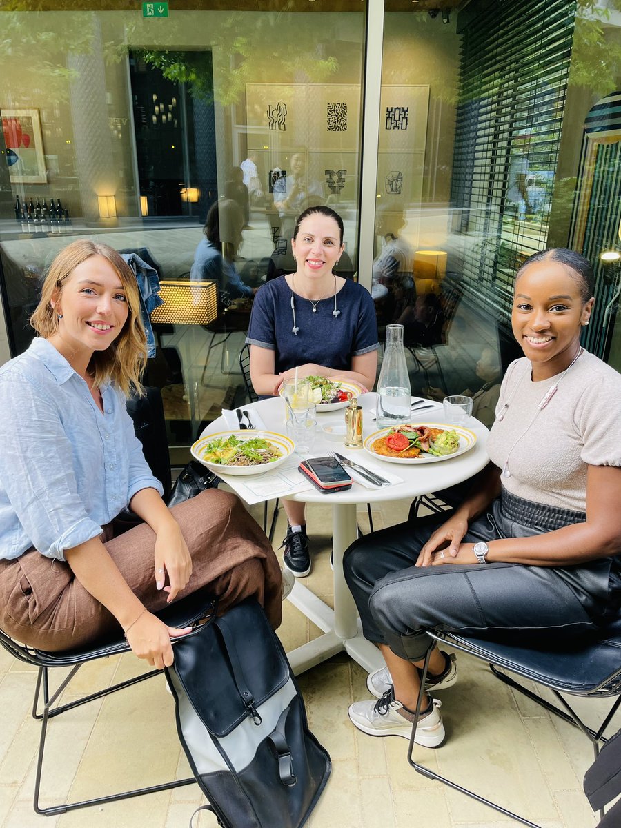 First Mozer team get together with Emily Stevenson on board. Welcome lunch in Kings Cross and off to a client meeting this afternoon. #winning