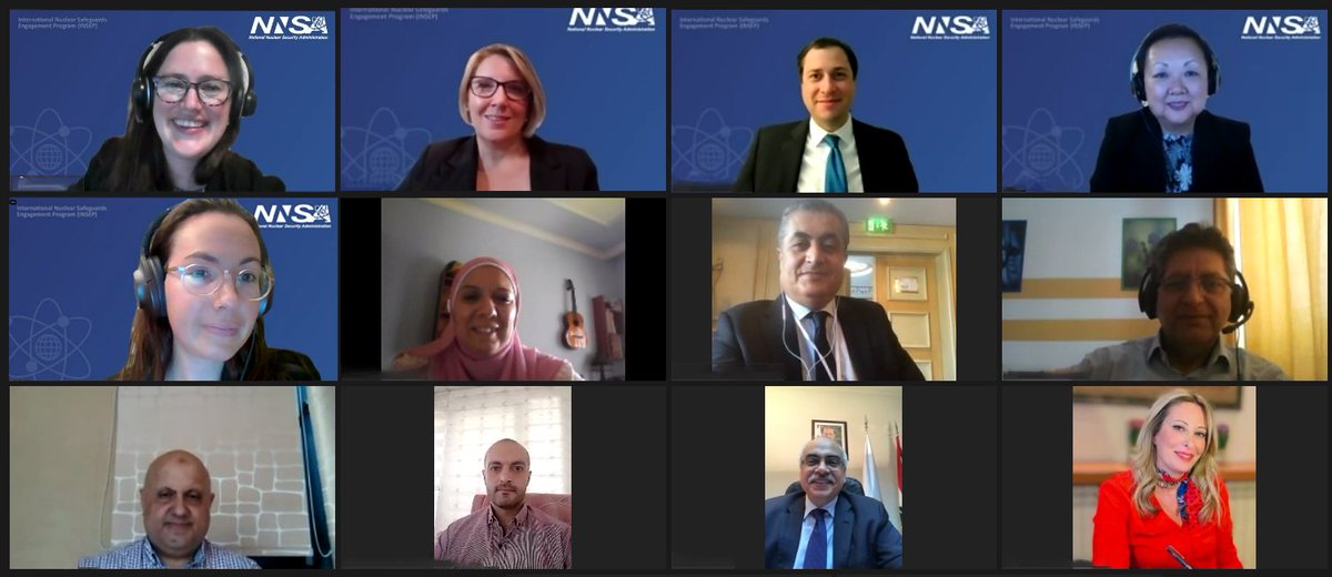 NNSANews's tweet photo. #NNSA held a virtual workshop last week with #Lebanon’s Atomic Energy Commission on #IAEAsafeguards and the Additional Protocol. The AP enhances the @IAEAorg’s ability to verify the peaceful use of #nuclear material and strengthens the #nonproliferation regime. 🇺🇸-🇱🇧 https://t.co/8upJ6OwhEq