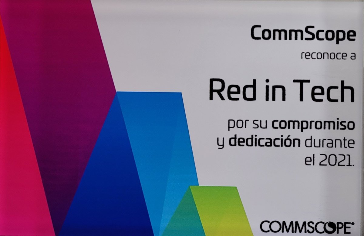 Red_In_Tech's tweet image. Muchas gracias a todo @CommscopeLATAM por el reconocimiento y en especial a Christian Fanlo, Marcelo Volpi y @ppbonilla

#TechUpdate #PartnerPRO #CommScopeLATAM #CommScope