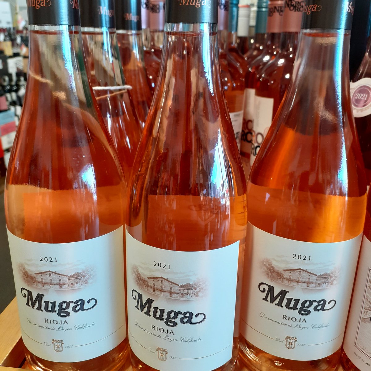 Muga Rosé currently on offer as part of our Drink Pink promotion ending on the 8th of August. All Pink wines including sparling on offer! Muga Rosé open to taste this weekend! #freetasting #muga #rose #mugawine #drinkpink #Pink #summerdrinks #SummerNights #celebrations