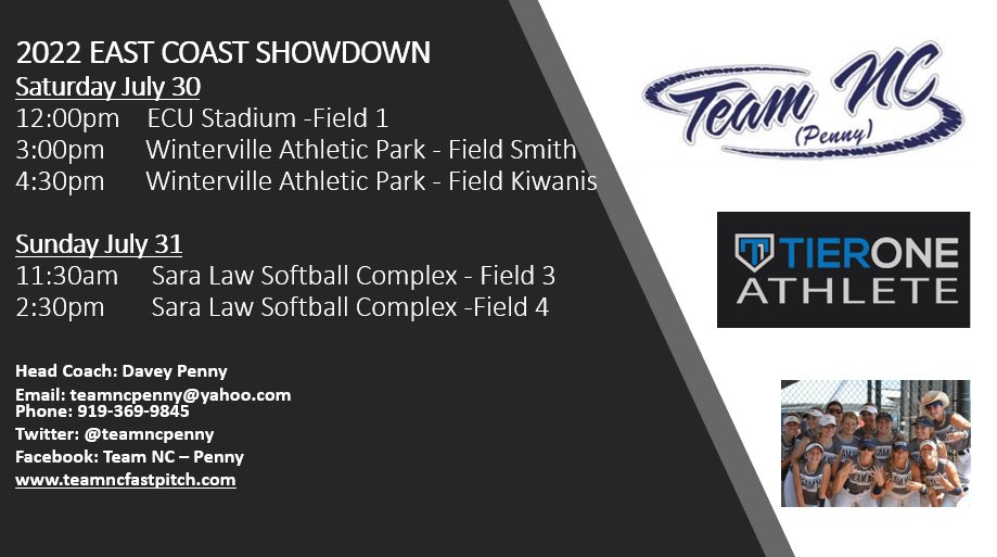 Attn: Coaches attending the East Coast Showdown - here is our schedule for the weekend. We’d love to see you there!! 
If any questions reach out to our coaches via email or message us on Twitter. 
#dothework
#weareone