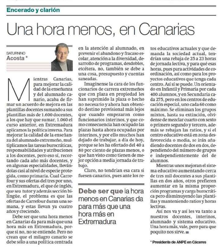 Extremadura pierde de nuevo. La base de todo crecimiento social y económico  se está llevando a la ruina. Si otras CCAA apuestan firmemente por la educación, ¿por que Extremadura apuesta solo por cementerios de residuos? #SOSEDUCACIONPRIMARIA