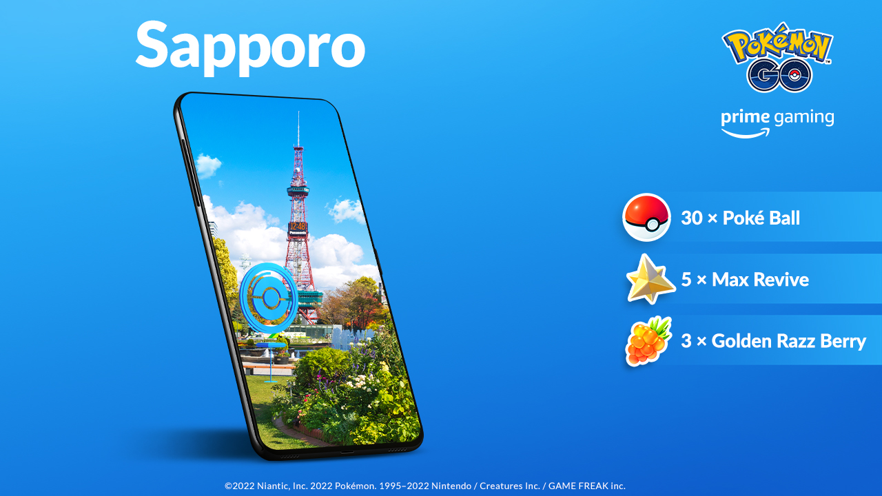 Pokémon GO on X: Let's GO! Trainers! Get ready for Pokémon GO Fest:  Sapporo by claiming Prime Gaming's latest in-game item bundle. 👉    / X